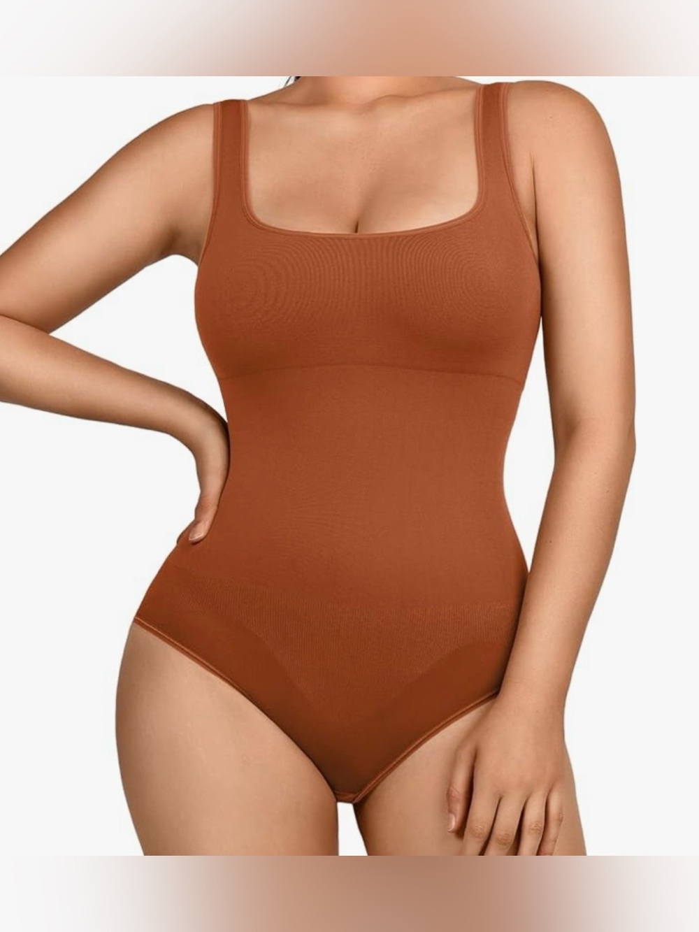 NWT Lover-Beauty Brown one piece shapewear Bodysuit - size M/L